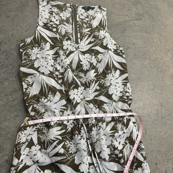 Lauren Ralph Lauren Women's Neila Green Cargo Jumpsuit Sz 6 Preppy Luxury Luxury - Picture 7 of 14